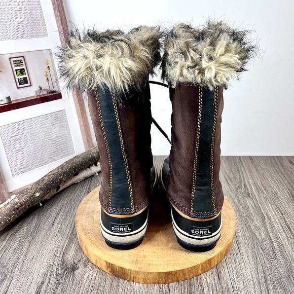 *Sorel | Joan Of Arctic NL1540-256 Sudan Brown Suede Waterproof Boots Size 7 - Picture 8 of 16